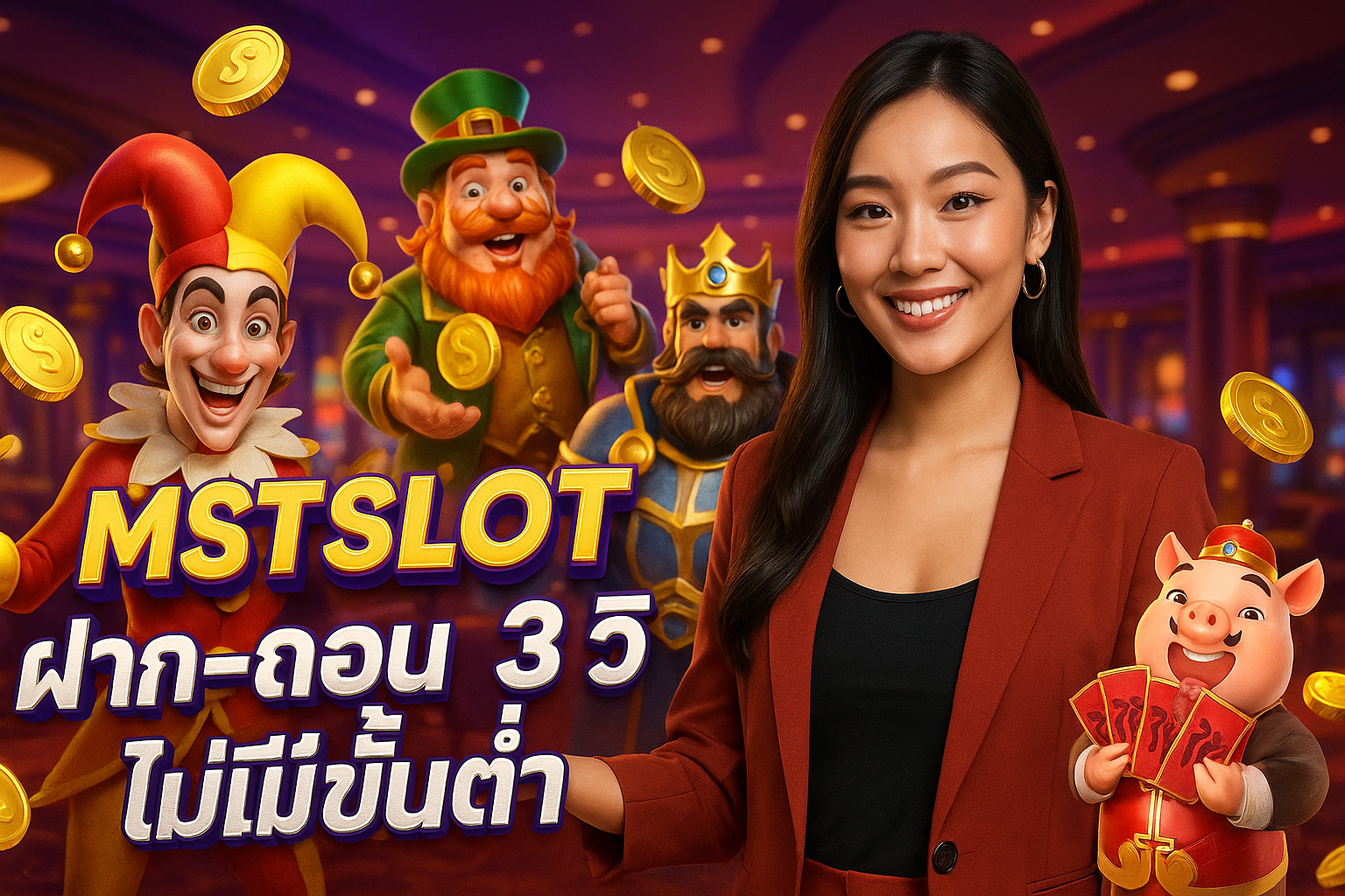 MSTSLOT ฝาก-ถอน 3 วิ ไม่มีขั้นต่ำ